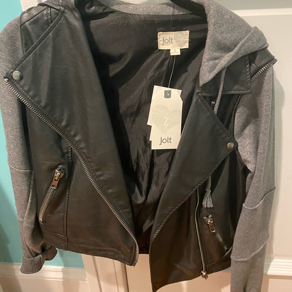 NWT Jolt Vegan Leather Jacket